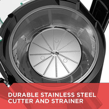 Load image into Gallery viewer, BLACK+DECKER 400-Watt Fruit and Vegetable Juice Extractor, Black, JE2400BD