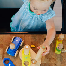 Load image into Gallery viewer, 11 Piece Tegu Magnetic Floating Stacker Building Block Set, Rainbow