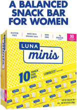 Load image into Gallery viewer, Clif Bar Luna Minis Energy Bar - Box of 10 0.81oz (23g) Bars