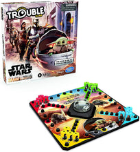 Load image into Gallery viewer, Hasbro Gaming Trouble: Star Wars The Mandalorian Edition Board Game for Kids Ages 5 and Up