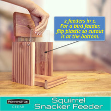 Load image into Gallery viewer, Pennington 100509197 Cedar Squirrel Snacker Feeder, 2.75 LB Capacity