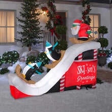 Load image into Gallery viewer, Gemmy 9&#39; Airblown Inflatable Santa Ski Scene
