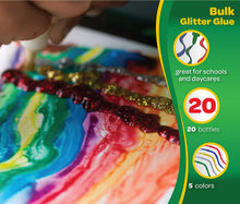 Load image into Gallery viewer, Crayola Glitter Glue Bulk, 20 Count Classpack, Washable Craft Glue, 5 Assorted Colors