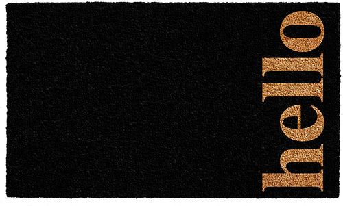 Calloway Mills 102642436BNB Vertical Hello Doormat, Black/Natural, 24