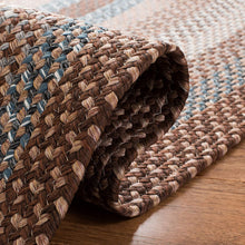 Load image into Gallery viewer, Safavieh Braided Collection BRD313A Hand Woven Brown and Multi Area Rug