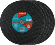 Load image into Gallery viewer, Makita B-57598-5 14" x 1" x 3/32" Abrasive Cut-Off Wheel, 5/Pk