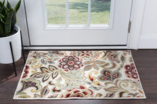 Load image into Gallery viewer, Emmalyn Transitional Floral Navy Rectangle Area Rug, 9&#39; x 12.6&#39;