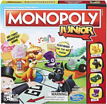 Load image into Gallery viewer, Hasbro Monopoly Junior Board Game, Ages 5 and up (Amazon Exclusive)