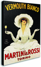 Load image into Gallery viewer, Trademark Art Vermouth Bianco Martini and Rossi Canvas Art by Marcello Dudovich