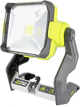 Load image into Gallery viewer, Ryobi P721 One+ 1,800 Lumen 18V Hybrid AC and Lithium Ion Powered Flat Standing LED Work Light with Onboard Mounting Options (Battery and Extension Cord Not Included, Light Only)