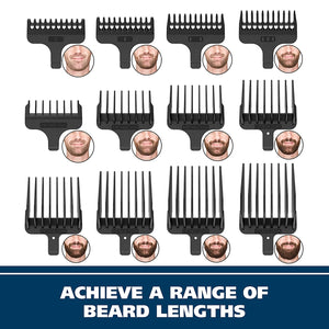 Wahl Clipper Stainless Steel Lithium Ion Plus Beard Trimmers for Men, Hair Clippers and Shavers, Nose Ear Trimmers, Rechargeable All in One Men's Grooming Kit, by the Brand used by Professionals #9818