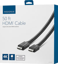Load image into Gallery viewer, Insignia - 50&#39; 4K Ultra HD In-Wall HDMI Cable - Black