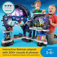 Load image into Gallery viewer, Fisher-Price Imaginext DC Super Friends Super Surround Batcave, Interactive Batman Playset with Lights, Sounds and 5 Exclusive Figures