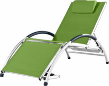 Load image into Gallery viewer, Vivere DKDSUN-GA Dockside Sun Lounger, Green Apple with White