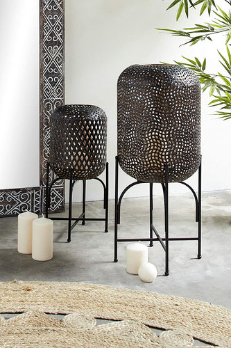 Deco 79 Lanterns, Large, Bronze