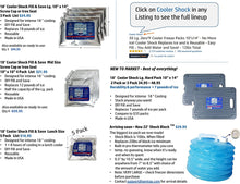 Load image into Gallery viewer, Cooler Shock 3X Lg. Zero°F Cooler Freeze Packs 10x14 inch - No More Ice Replaces Ice and is Reusable - Easy Fill - Add Water and Save! - 12lbs Total - Made in The USA