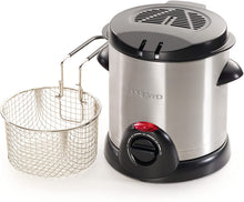 Load image into Gallery viewer, Presto 05470 Stainless Steel Electric Deep Fryer, Silver