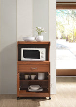Load image into Gallery viewer, Hodedah Microwave Kitchen Cart, Cherry