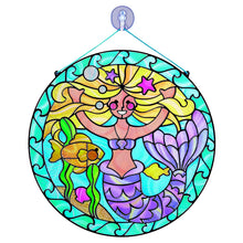 Load image into Gallery viewer, Melissa &amp; Doug Stained Glass Made Easy Activity Kit, Arts and Crafts, Develops Problem Solving Skills, Mermaids, 140+ Stickers