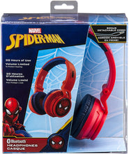Load image into Gallery viewer, Kids Bluetooth Headphones for Kids Spiderman Far from Home Wireless Rechargeable Foldable Bluetooth Headphones with Microphone Kid Friendly Sound and Bonus Detachable Cord