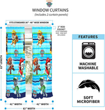 Load image into Gallery viewer, Franco Kids Window Curtain Panels Drapes Set, 82&quot; x 63&quot;, Paw Patrol