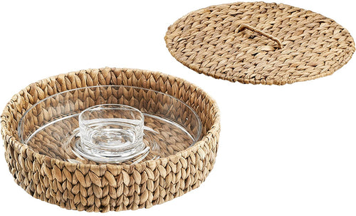 Artland Garden Terrace Seagrass Charger Plates (Set of 4), Medium