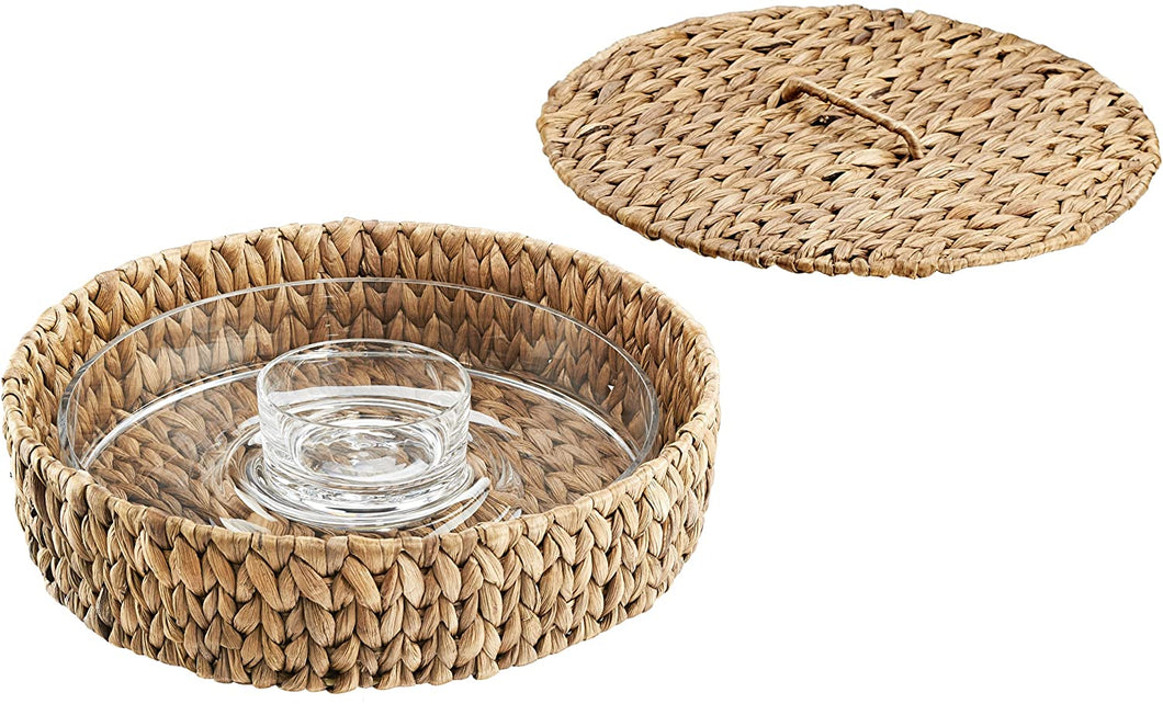 Artland Garden Terrace Seagrass Charger Plates (Set of 4), Medium