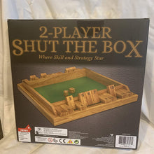 Load image into Gallery viewer, Cardinal 6040879 Two-Player Wood Shut The Box Game (4 Piece), Multicolor, One Size