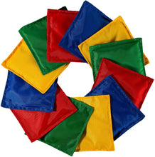 Load image into Gallery viewer, Franklin Sports 5&quot; x 5&quot; Nylon Bean Bags (Set of 12) - Perfect for use in schools