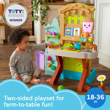 Load image into Gallery viewer, Fisher-Price Laugh &amp; Learn Grow-the-Fun Garden to Kitchen, Interactive Farm-to-Kitchen Playset for Toddlers with Music, Lights and Learning Content