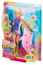 Load image into Gallery viewer, Barbie Dolphin Magic Snorkel Fun Friends Playset