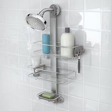 Load image into Gallery viewer, simplehuman Adjustable Shower Caddy, Stainless Steel + Anodized Aluminum