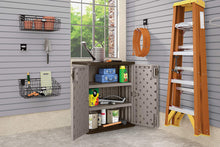 Load image into Gallery viewer, Suncast 36" Resin Base Garage Storage Cabinet, Platinum
