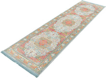 Load image into Gallery viewer, Unique Loom Baracoa Collection Bright Tones Vintage Traditional Light Blue Area Rug