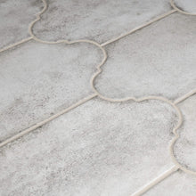 Load image into Gallery viewer, SomerTile FCD6AGP Malaga Provenzal Porcelain Floor and Wall, 6.38" x 12.88", Grey Tile