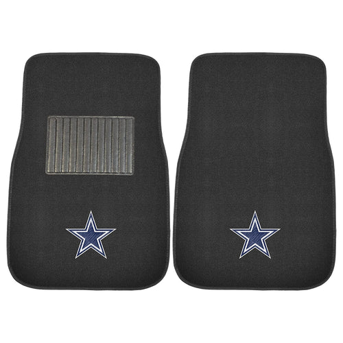 Fanmats 10316 NFL Dallas Cowboys 2-Piece Embroidered Car Mat