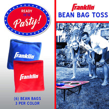 Load image into Gallery viewer, Franklin Sports Bean Bag Toss Yard Game – 3 Hole Cornhole Board Set – Red, White, and Blue – with 6 Bean Bags