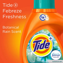 Load image into Gallery viewer, Tide Plus febreze Freshness Botanical rain he Turbo Clean Liquid Laundry Detergent Count, Orange, Original,Rain, 138 Fl Oz