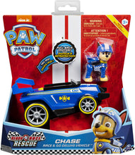 Load image into Gallery viewer, Spin Master New! Paw Patrol Ready Race Rescue - Race &amp; Go Deluxe Chase Vehicle &amp; Figure