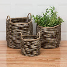 Load image into Gallery viewer, Colonial Mills Preve Basket, 15&quot;x15&quot;x15&quot;, Taupe &amp; Black