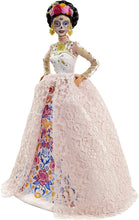 Load image into Gallery viewer, Barbie Signature Dia De Muertos 2020 Doll (12-in Brunette) in Embroidered Lace Dress and Flower Crown, with Certificate of Authenticity