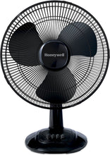 Load image into Gallery viewer, Honeywell Comfort Control Oscillating Table Fan Adjustable Tilt Head with 3 Speeds &amp; Removeable Grill