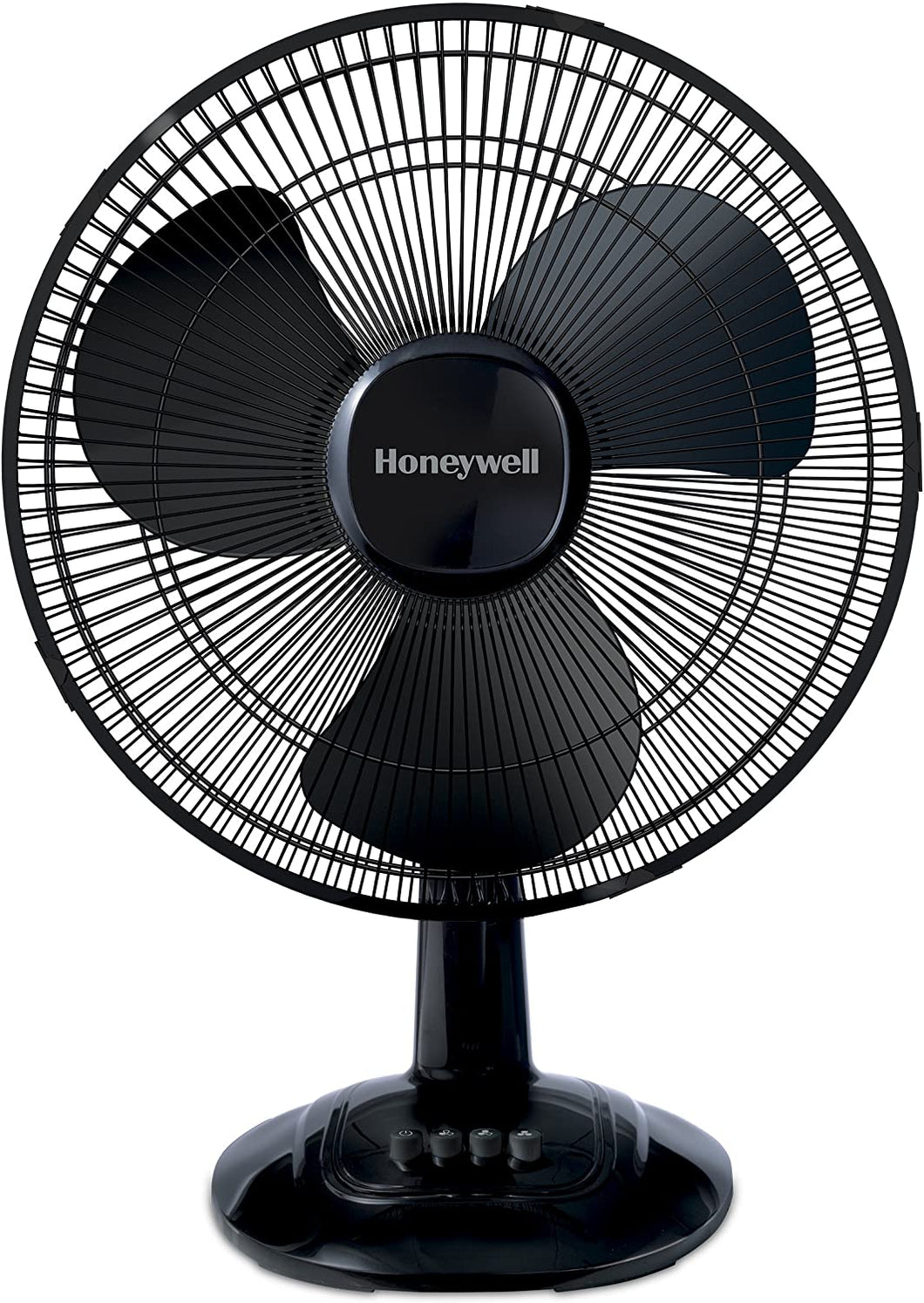 Honeywell Comfort Control Oscillating Table Fan Adjustable Tilt Head with 3 Speeds & Removeable Grill