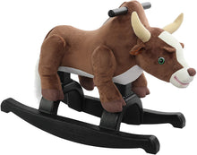 Load image into Gallery viewer, Rockin' Rider Buckaroo Rocking Bull, Brown