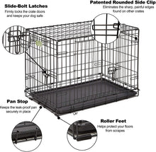 Load image into Gallery viewer, MidWest Homes for Pets Dog Crate | iCrate Single Door &amp; Double Door Folding Metal Dog Crates | Fully Equipped