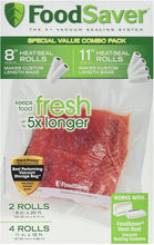 Load image into Gallery viewer, FoodSaver 6-pk. Heat-Seal Rolls