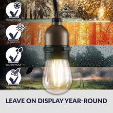 Load image into Gallery viewer, Newhouse Lighting Outdoor String Lights with Hanging Sockets | Weatherproof Technology | Incandescent | Heavy Duty