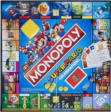 Load image into Gallery viewer, Monopoly Super Mario Celebration Edition Board Game for Super Mario Fans for Ages 8 and Up, with Video Game Sound Effects