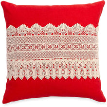 Load image into Gallery viewer, The Pioneer Woman Crochet Band 18x18 Decorative Pillow