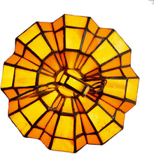 Load image into Gallery viewer, River of Goods 9" H Patch The Pumpkin Stained Glass Accent Lamp